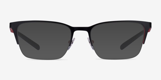 ARNETTE Makaii Matte Black MetalEyeglass Frames from EyeBuyDirect, with Tinted Lenses
