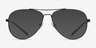 ARNETTE Wharf Matte Black MetalEyeglass Frames from EyeBuyDirect, with Tinted Lenses
