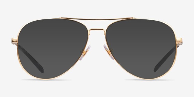 ARNETTE Wharf Gold MetalEyeglass Frames from EyeBuyDirect, with Tinted Lenses