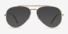 Ray-Ban RB3625V New Aviator Legend Gold MétalMontures de lunettes de vue d'EyeBuyDirect, Avec des Verres Teintés
