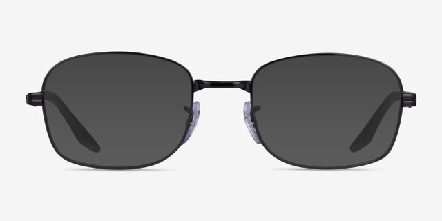 Ray-Ban RB3690V Black MetalEyeglass Frames from EyeBuyDirect, with Tinted Lenses