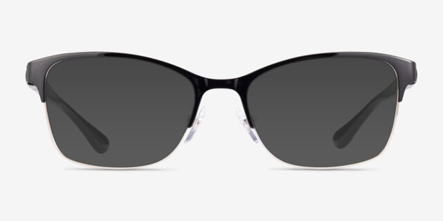 Vogue Eyewear VO4050 Black Silver MetalEyeglass Frames from EyeBuyDirect, with Tinted Lenses