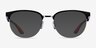 Ray-Ban RB8422 Black Silver MetalEyeglass Frames from EyeBuyDirect, with Tinted Lenses