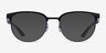 Ray-Ban RB8422 Matte Black MetalEyeglass Frames from EyeBuyDirect, with Tinted Lenses