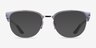 Ray-Ban RB8422 Gray Silver MetalEyeglass Frames from EyeBuyDirect, with Tinted Lenses