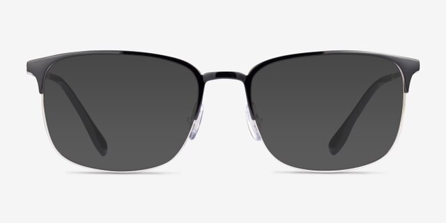 Ray-Ban RB6494 Black Silver MetalEyeglass Frames from EyeBuyDirect, with Tinted Lenses