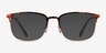Ray-Ban RB6494 Tortoise Gold MetalEyeglass Frames from EyeBuyDirect, with Tinted Lenses