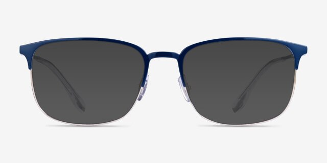Ray-Ban RB6494 Blue Silver MetalEyeglass Frames from EyeBuyDirect, with Tinted Lenses