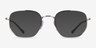 Ray-Ban RB6496 Silver MetalEyeglass Frames from EyeBuyDirect, with Tinted Lenses