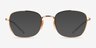 Ray-Ban RB6497 Gold MetalEyeglass Frames from EyeBuyDirect, with Tinted Lenses