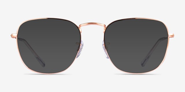 Ray-Ban RB3857V Frank Rose Gold MetalEyeglass Frames from EyeBuyDirect, with Tinted Lenses