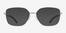 Oakley Moonglow Satin Chrome MetalEyeglass Frames from EyeBuyDirect, with Tinted Lenses
