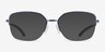 Oakley Moonglow Satin Blue MetalEyeglass Frames from EyeBuyDirect, with Tinted Lenses