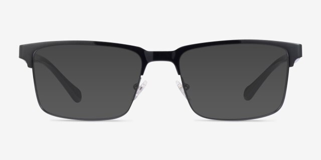 ARNETTE Component Shiny Black MetalEyeglass Frames from EyeBuyDirect, with Tinted Lenses