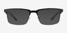 ARNETTE Component Shiny Black MetalEyeglass Frames from EyeBuyDirect, with Tinted Lenses