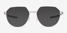 Oakley Inner Foil Satin Chrome MetalEyeglass Frames from EyeBuyDirect, with Tinted Lenses