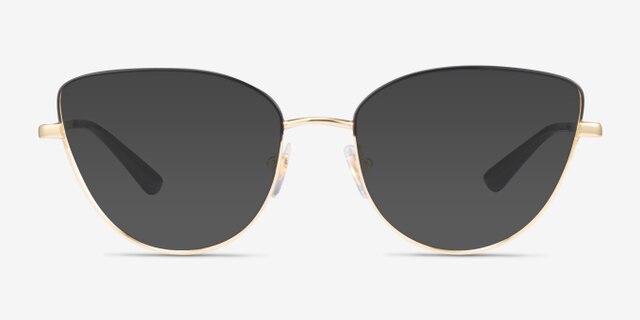 Vogue Eyewear VO4109 Black Gold MetalEyeglass Frames from EyeBuyDirect, with Tinted Lenses