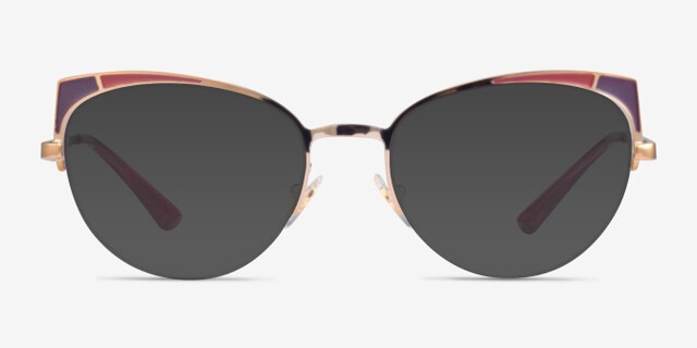 Vogue Eyewear VO4153 Matte Bordeaux Rose Gold MetalEyeglass Frames from EyeBuyDirect, with Tinted Lenses