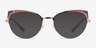 Vogue Eyewear VO4153 Matte Bordeaux Rose Gold MetalEyeglass Frames from EyeBuyDirect, with Tinted Lenses