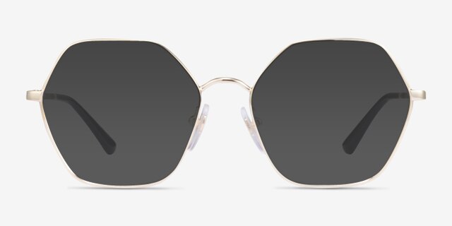Vogue Eyewear VO4226 Shiny Pale Gold MetalEyeglass Frames from EyeBuyDirect, with Tinted Lenses