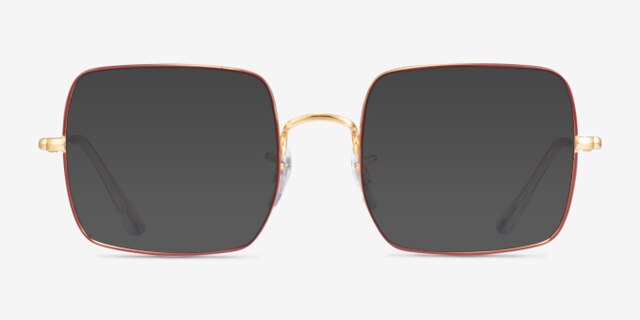 Ray-Ban RB1971V Top Red MetalEyeglass Frames from EyeBuyDirect, with Tinted Lenses