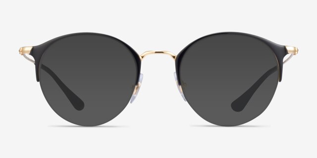 Ray-Ban RB3578V Matte Black On Arista MetalEyeglass Frames from EyeBuyDirect, with Tinted Lenses