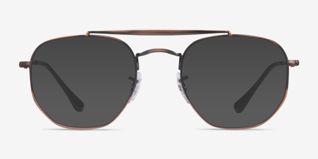Ray-Ban RB3648V Antique Copper MetalEyeglass Frames from EyeBuyDirect, with Tinted Lenses