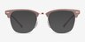 Ray-Ban RB3716VM Light Brown On Copper MetalEyeglass Frames from EyeBuyDirect, with Tinted Lenses