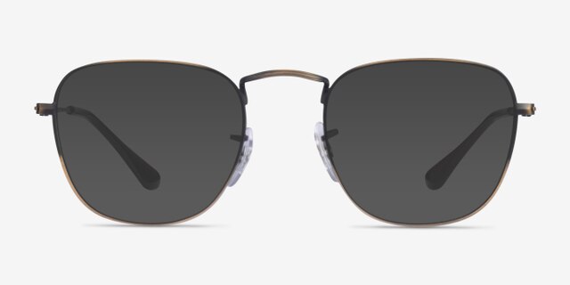 Ray-Ban RB3857V Frank Antique Gold MetalEyeglass Frames from EyeBuyDirect, with Tinted Lenses