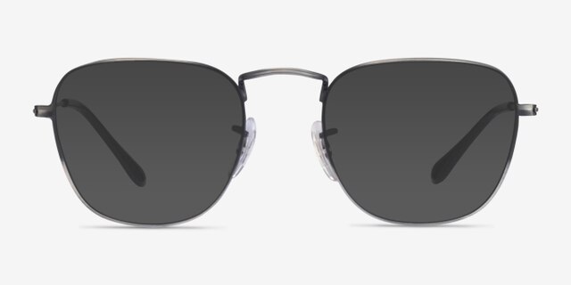 Ray-Ban RB3857V Frank Shiny Antique Gunmetal MetalEyeglass Frames from EyeBuyDirect, with Tinted Lenses