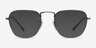 Ray-Ban RB3857V Frank Shiny Antique Gunmetal MetalEyeglass Frames from EyeBuyDirect, with Tinted Lenses