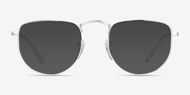 Ray-Ban RB3958V Elon Silver MetalEyeglass Frames from EyeBuyDirect, with Tinted Lenses