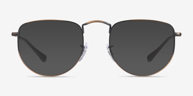 Ray-Ban RB3958V Elon Antique Gold MetalEyeglass Frames from EyeBuyDirect, with Tinted Lenses