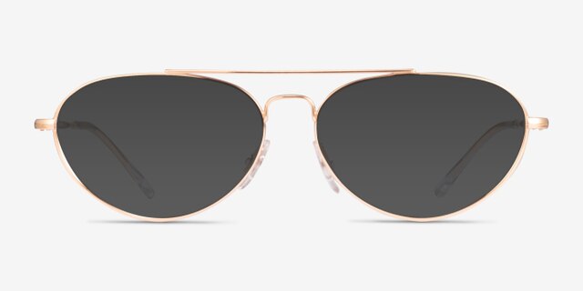 Ray-Ban RB6454 Rose Gold MetalEyeglass Frames from EyeBuyDirect, with Tinted Lenses