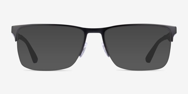 Ray-Ban RB6335 Matte Black MetalEyeglass Frames from EyeBuyDirect, with Tinted Lenses