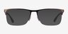 Ray-Ban RB6335 Matte Gunmetal MetalEyeglass Frames from EyeBuyDirect, with Tinted Lenses
