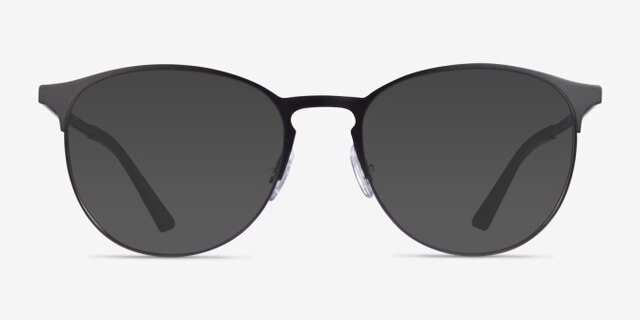 Ray-Ban RB6375 Matte Black MetalEyeglass Frames from EyeBuyDirect, with Tinted Lenses