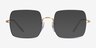 Ray-Ban RB1971V Blue Gold MetalEyeglass Frames from EyeBuyDirect, with Tinted Lenses
