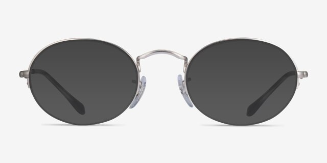 Ray-Ban RB6547 Matte Silver MetalEyeglass Frames from EyeBuyDirect, with Tinted Lenses