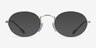Ray-Ban RB6547 Matte Silver MetalEyeglass Frames from EyeBuyDirect, with Tinted Lenses