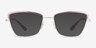 Vogue Eyewear VO4185 Brushed Pink Pale Gold MetalEyeglass Frames from EyeBuyDirect, with Tinted Lenses