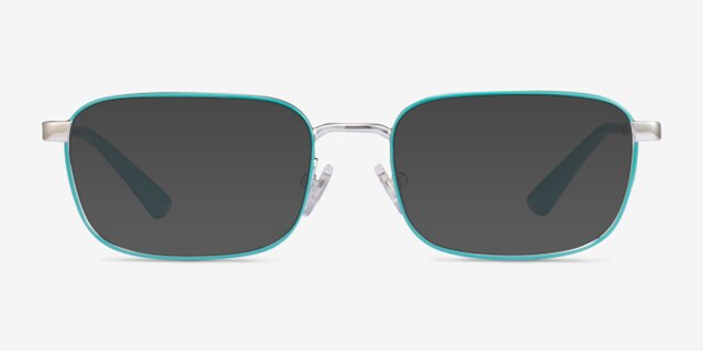Vogue Eyewear VO4191 Turquoise Silver MetalEyeglass Frames from EyeBuyDirect, with Tinted Lenses
