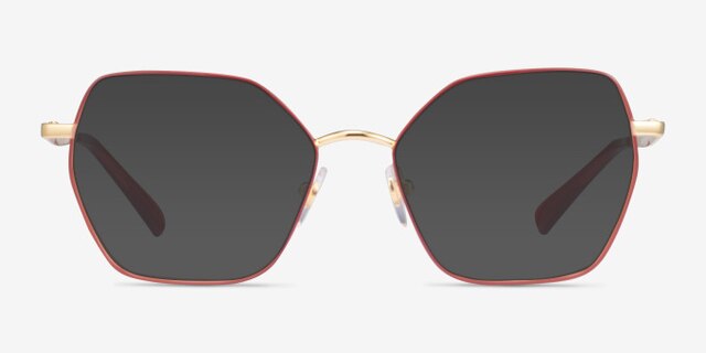Vogue Eyewear VO4196 Top Red Gold MetalEyeglass Frames from EyeBuyDirect, with Tinted Lenses