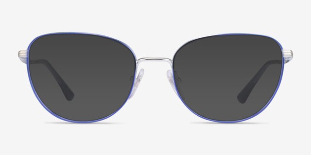 Vogue Eyewear VO4229 Blue Silver MetalEyeglass Frames from EyeBuyDirect, with Tinted Lenses
