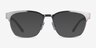 ARNETTE Waterly Silver Gray MetalEyeglass Frames from EyeBuyDirect, with Tinted Lenses