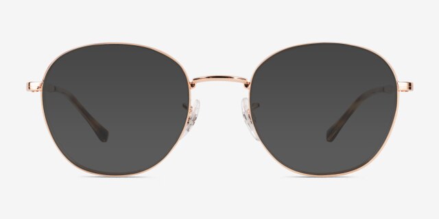 Ray-Ban RB6509 Rose Gold MetalEyeglass Frames from EyeBuyDirect, with Tinted Lenses