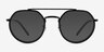 Ray-Ban RB3765V Black MetalEyeglass Frames from EyeBuyDirect, with Tinted Lenses