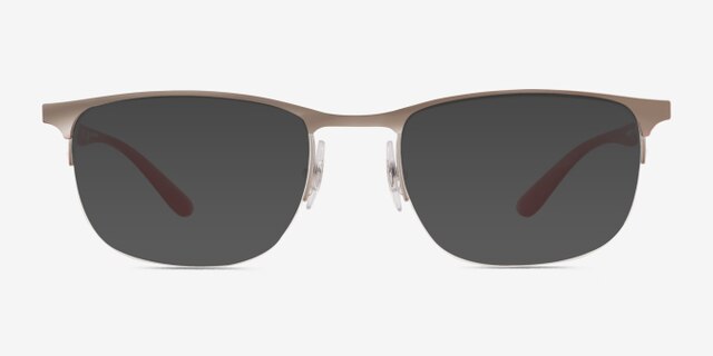 Ray-Ban RB6513 Matte Gunmetal MetalEyeglass Frames from EyeBuyDirect, with Tinted Lenses