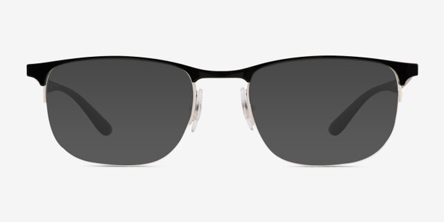 Ray-Ban RB6513 Black MetalEyeglass Frames from EyeBuyDirect, with Tinted Lenses