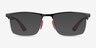 Ray-Ban RB6516M Black Silver MetalEyeglass Frames from EyeBuyDirect, with Tinted Lenses